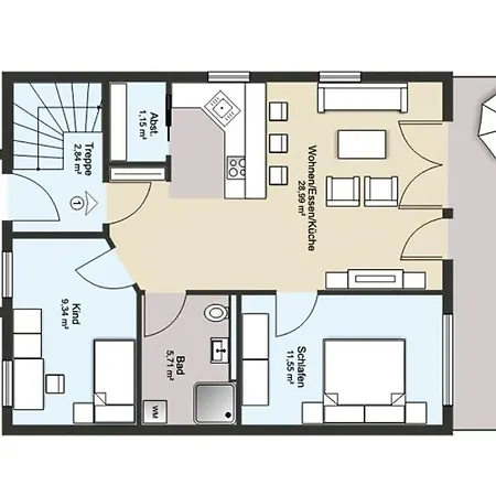Apartament Strandstra_e 18b_ Whg_ 1_ Haus Pau